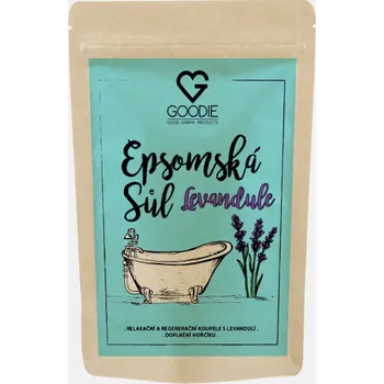 Koupelová sůl Goodie Epsomská sůl s levandulí