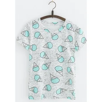 Dámské tričko Dámské tričko se zmrzlinou J1799 modrá M