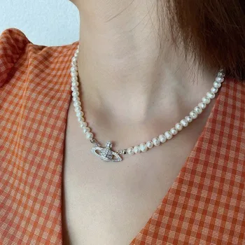 Náhrdelník Dámský perlový náhrdelník s přívěskem