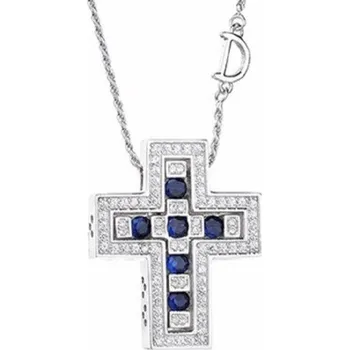 Náhrdelník Dámský náhrdelník s křížem M115 stříbrná 2