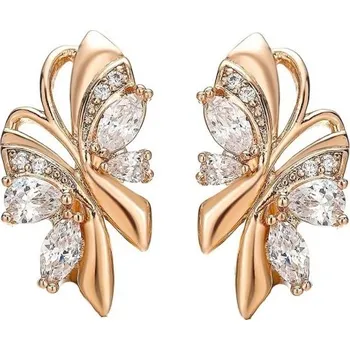 Náušnice Dámské visací náušnice se zirkony G682 bílá