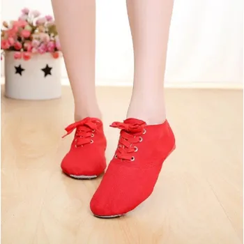 Dámské tenisky Dámské taneční boty 82010 červená 35