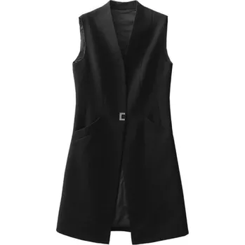 Dámská vesta Dámská společenská vesta P2492 černá XL