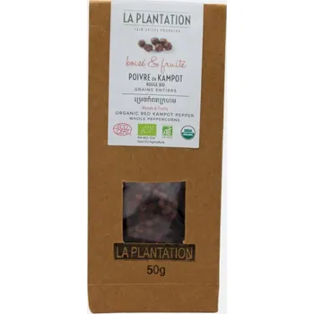 Koření La Plantation Bio Kampotský pepř červený pytlík