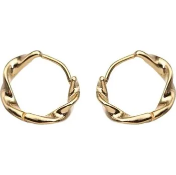 Náušnice Dámské kruhové náušnice R64 zlatá