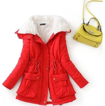 Dámská bunda Dámská zimní bunda P1480 červená XS
