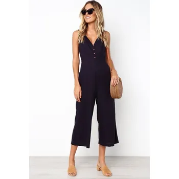 Dámský overall Dámský letní tříčtvrteční overal A2091 černá L