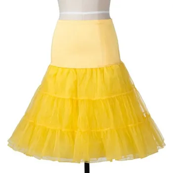 Dámská sukně Dámská spodnička žlutá S