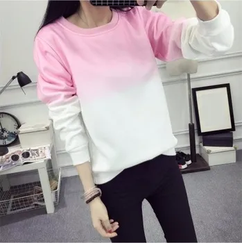 Dámská mikina Dámská dvoubarevná mikina J1035 růžová M