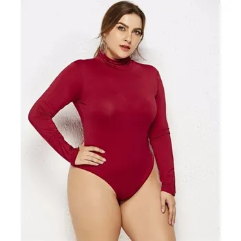 Body Dámské body s dlouhým rukávem B762 vínová XXL