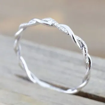 Prsten Dámský prstýnek D2521 stříbrná 6