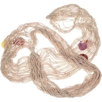 Dekorativní rybářská síť krémová