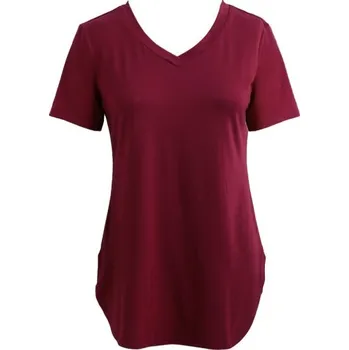 Dámské tričko Dámský basic top vínová XXL