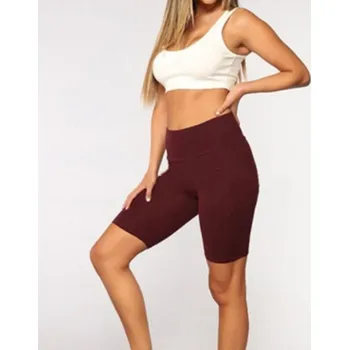 Dámské kraťasy Dámské elastické kraťasy vínová S
