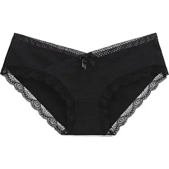 Kalhotky Dámské sexy kalhotky s krajkou A1020 černá M