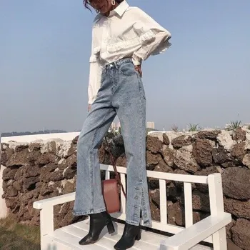 Dámské džíny Dámské džíny do zvonu A173 M 4