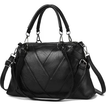 Kabelka Dámská kožená kabelka M1304 černá