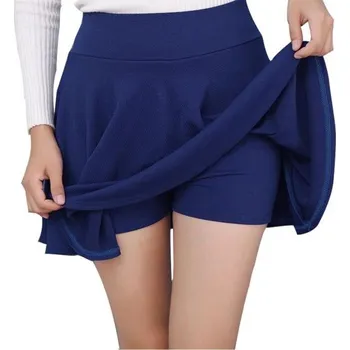 Dámská sukně Dámská mini sukně s kraťasy A1008 tmavě modrá 3XL