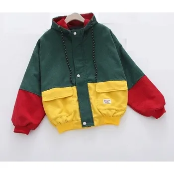 Dámská bunda Dámská barevná přechodná bunda s kapucí XL 2