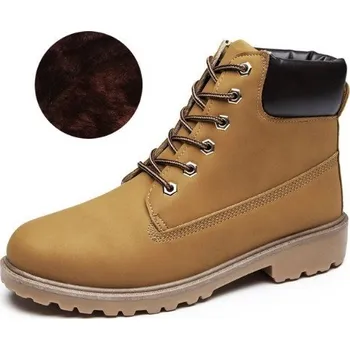 Dámská zimní obuv Dámské zimní boty traperky s kožíškem J3019 světle hnědá 40