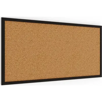 ALLboards korková tabule 80x40 cm lakovaný dřevěný rám ČERNÝ TK84BK
