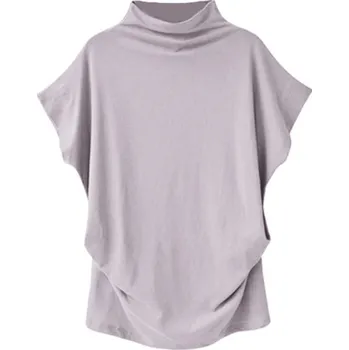 Dámské tričko Dámský volný top světle šedá 4XL