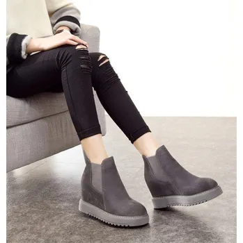 Dámské tenisky Dámské zimní kotníkové boty J1814 šedá 37