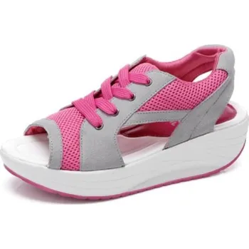 Dámské sandále Dámské moderní sandály růžová 38