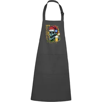 Kuchyňská zástěra DOBRÝ TRIKO Zástěra s potiskem Let’s party Barva: Antracitová