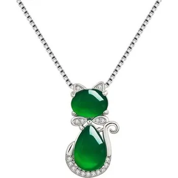 Šperk Dámský náhrdelník s kočkou D836