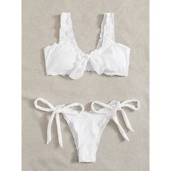 Dámské plavky Dámské bikiny P845 bílá M