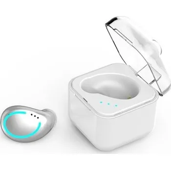 Sluchátka Bezdrátové bluetooth sluchátko K1899 stříbrná