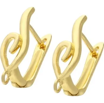 Náušnice Dámské kruhové náušnice G524 zlatá 1 ks 2