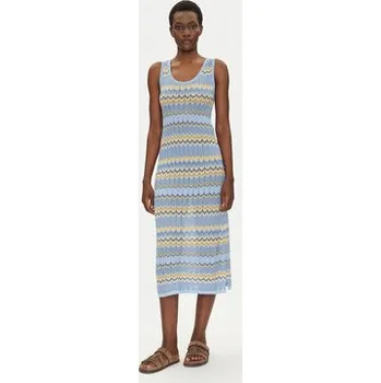 Dámské šaty Iconique Úpletové šaty IC25-061 Modrá Regular Fit L