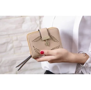 Peněženka Dámská praktická peněženka s listy J795 khaki