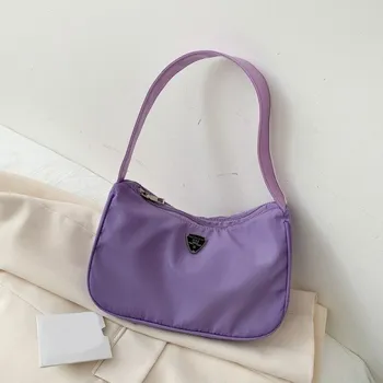 Kabelka Dámská plátěná kabelka M1290 světle fialová