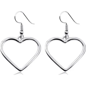 Náušnice Dámské visací náušnice srdce G319 2