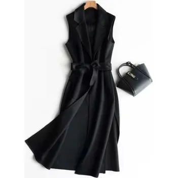 Dámská vesta Dámská dlouhá vesta P2019 černá XL