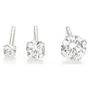 Náušnice Dámské náušnice 3 ks stříbrná