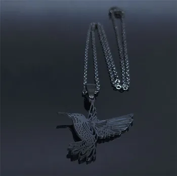 Náhrdelník Dámský náhrdelník kolibřík černá