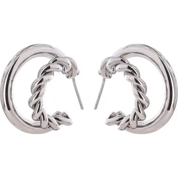 Náušnice Dámské kruhové náušnice G1509 stříbrná