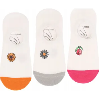 Dámské ponožky Dámské nízké Kotníkové Ponožky s Ponožky MORAJ Baleríny 3 páry 38-41