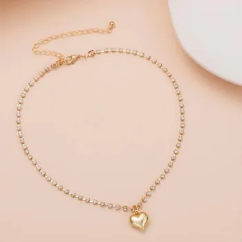 Náhrdelník Dámský náhrdelník se srdcem A1920 zlatá