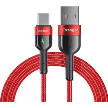 Datový kabel Datový kabel USB na USB-C K548 červená 1 m