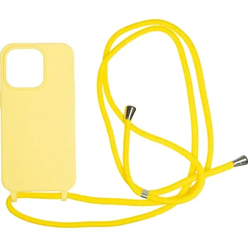 Pouzdro na mobilní telefon Kryt na mobil Mobile Origin Lanyard Case Yellow iPhone 14 Pro