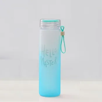 Láhev Cestovní lahev s nápisem modrá