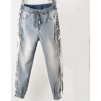 Dámské džíny Dámské džíny s flitry L