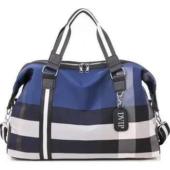 Kabelka Dámská plátěná taška M1247 tmavě modrá