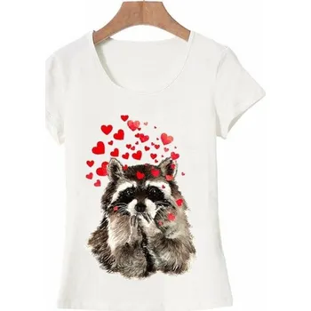 Dámské tričko Dámské tričko s potiskem mývala L