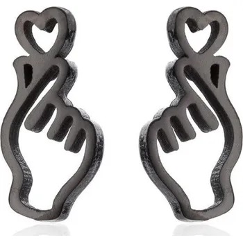 Náušnice Dámské náušnice G806 černá 2